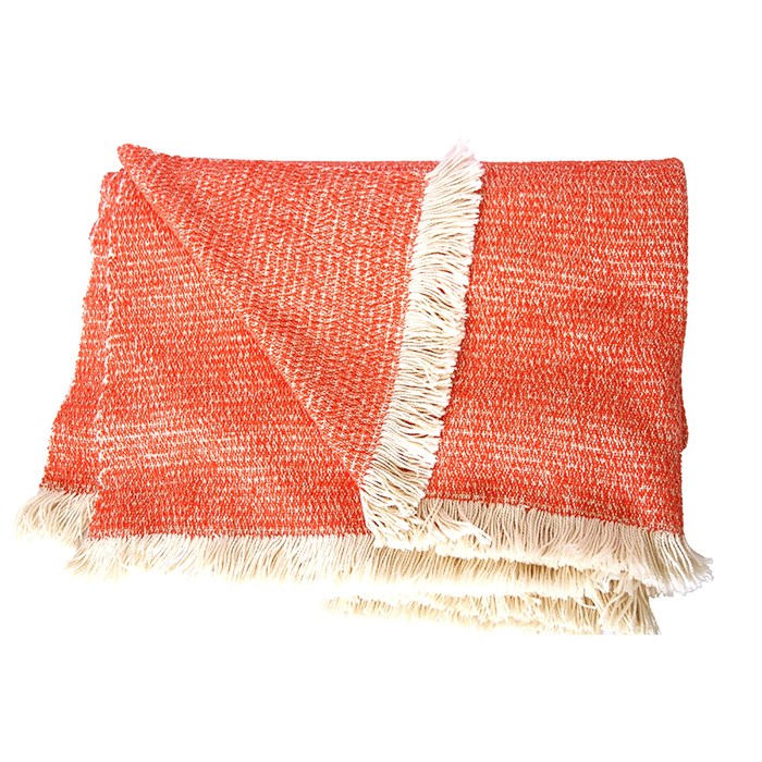 Picture of Coral Chenille Two-Tone Throw