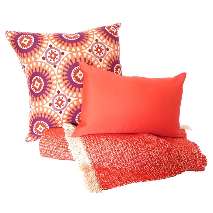 Picture of Coral Chenille Two-Tone Throw