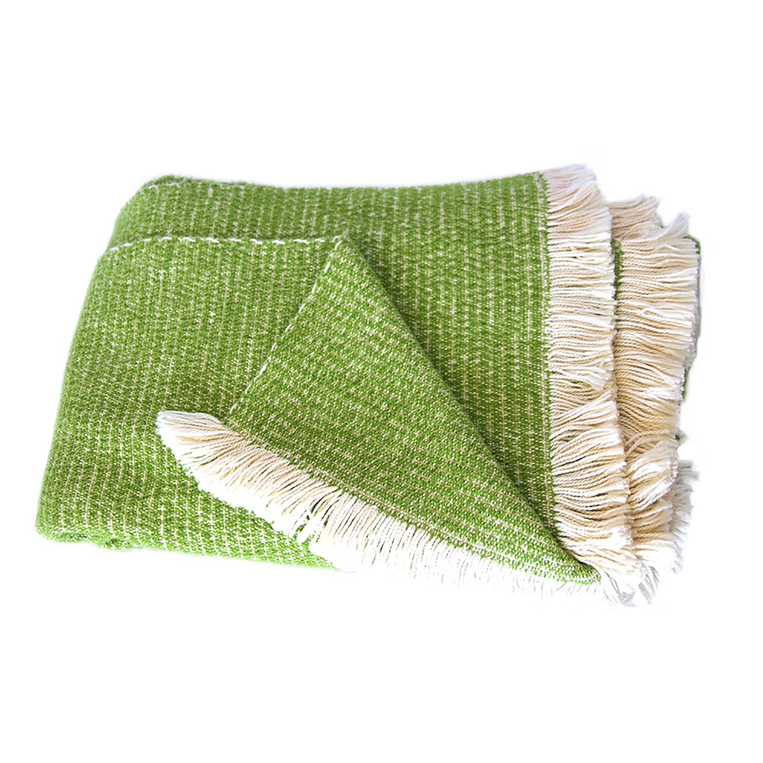 Picture of Lime Chenille Two-Tone Throw