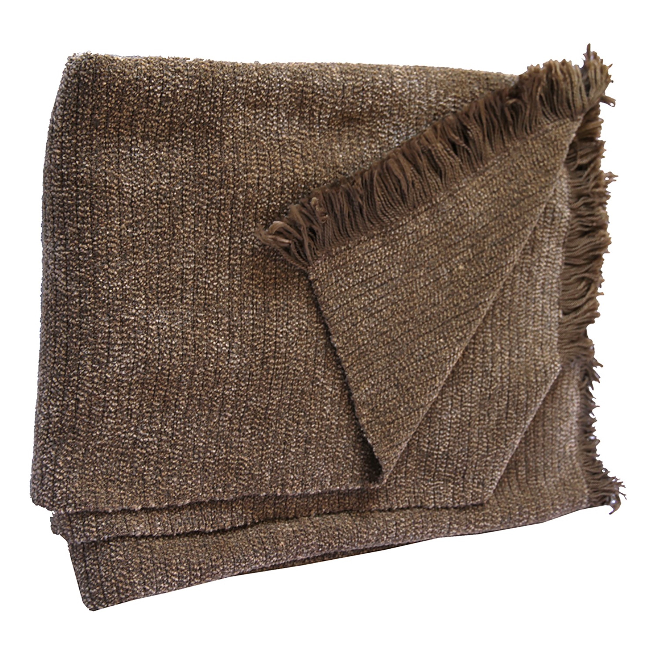 Picture of Mushroom Chenille Two-Tone Throw