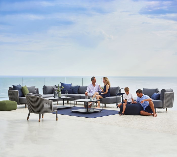 Picture of Moments lounge chair, incl. Grey cushion set