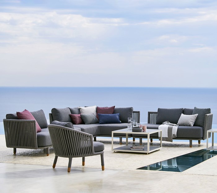 Picture of Moments lounge chair, incl. Grey cushion set