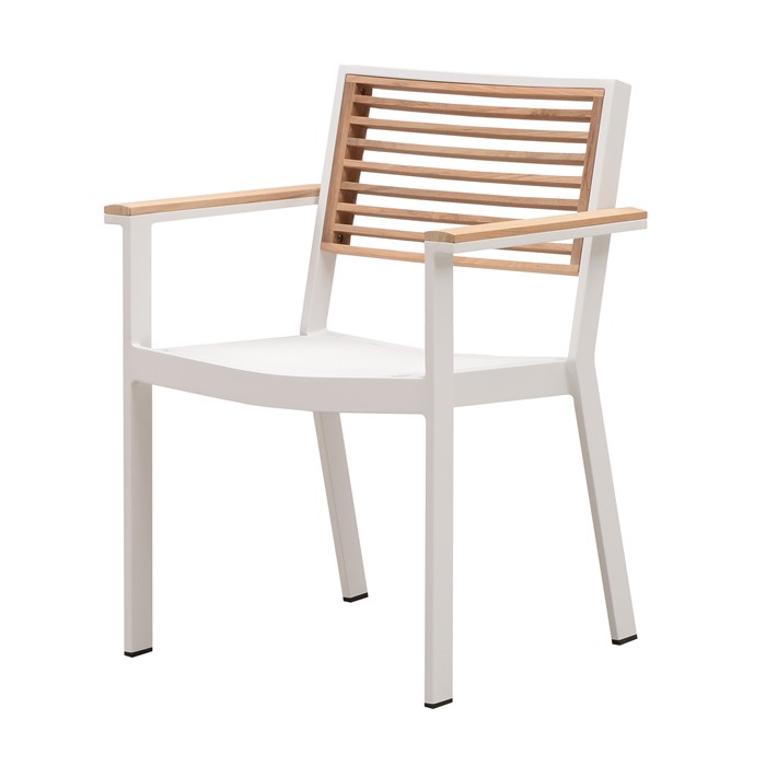 Picture of St Lucia Dining Arm Chair in White