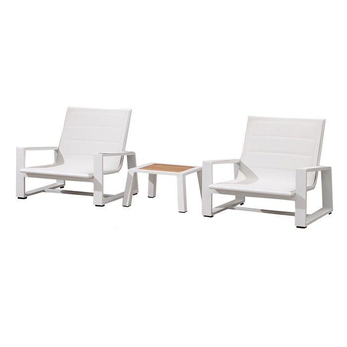 Picture of St Lucia 3 Piece Low Casual Seating in White