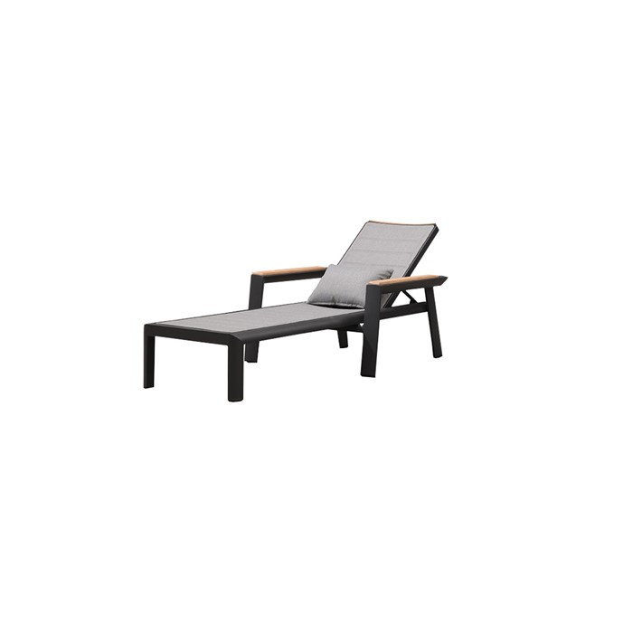 Picture of Madrid Sun Lounger Chaise in Charcoal