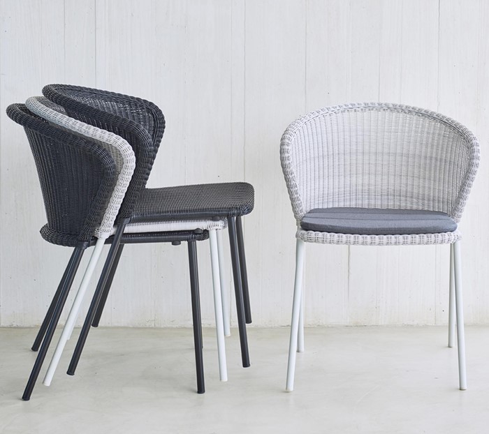 Picture of LEAN CHAIR, STACKABLE, CANE-LINE WEAVE