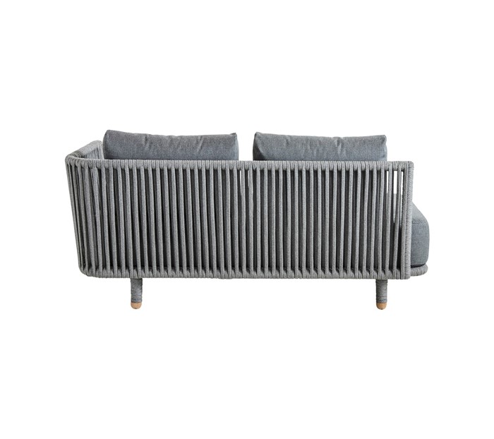 Picture of Moments 2-seater sofa, left module, incl. Grey cushion set, Cane-line SoftTouch