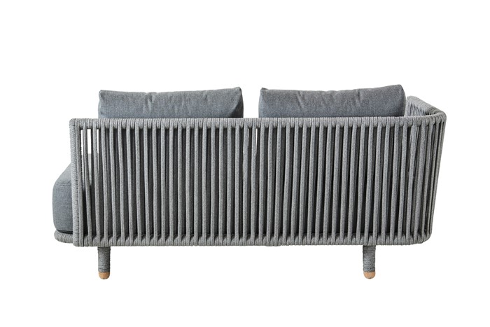 Picture of Moments 2-seater sofa, right module, incl. Grey cushion set, Cane-line SoftTouch