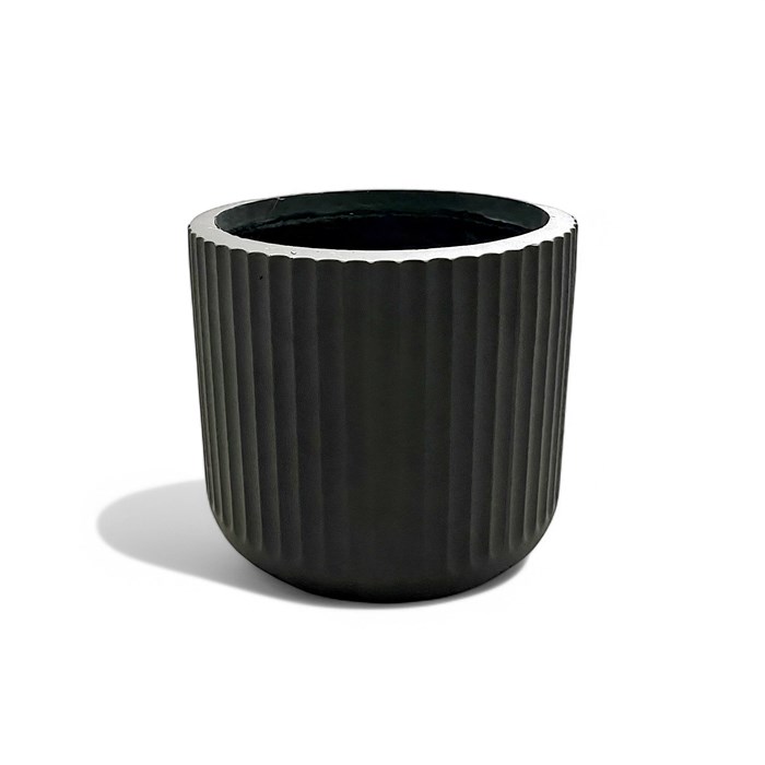 Picture of Gardenlite Corrugated Cylinder Black