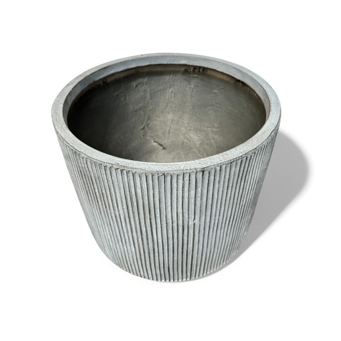 Picture of GeoLite Lined Tumbler Planter Grey Wash 