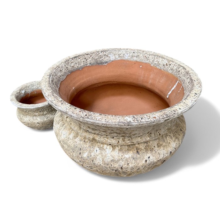 Picture of Sorrento Fleurette Cauldron Coral White