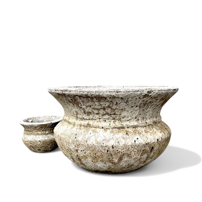Picture of Sorrento Fleurette Cauldron Coral White