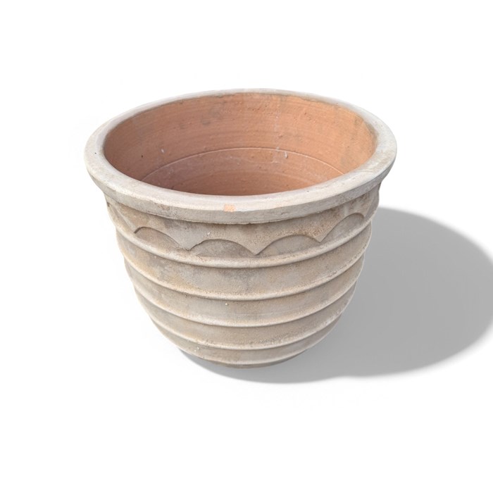 Picture of Antique Terracotta WaveRim Egg Basalt