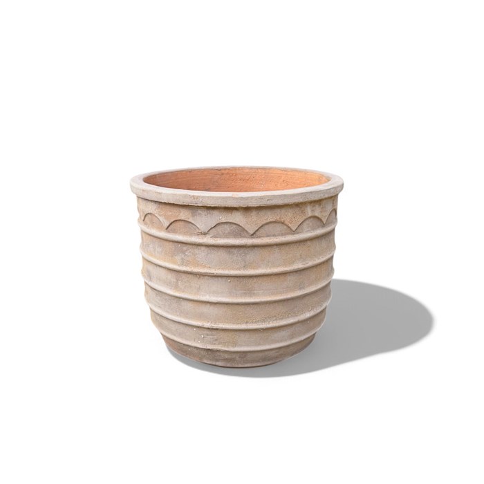 Picture of Antique Terracotta WaveRim Egg Basalt